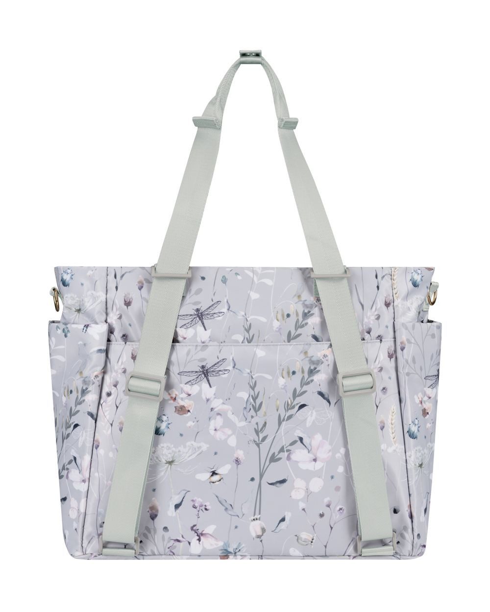 Kikkaboo Wickeltasche Florence (1-tlg), Wickelunterlage, Flaschentaschen, Reißverschluss, Kinderwagenclips