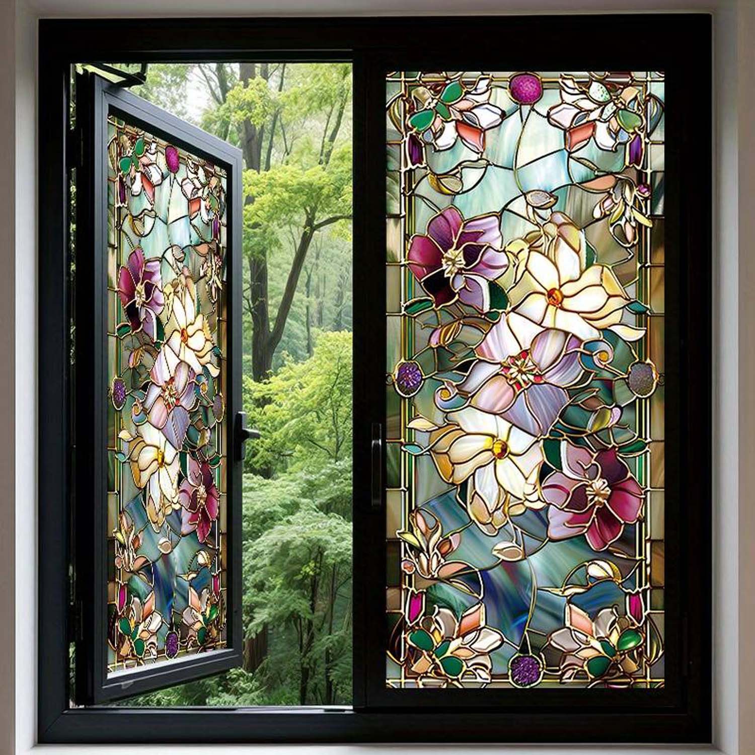 Agger Fensterfolie Dekorative Fensterfolie Sichtschutz selbsthaftend – Bild 3 von 5