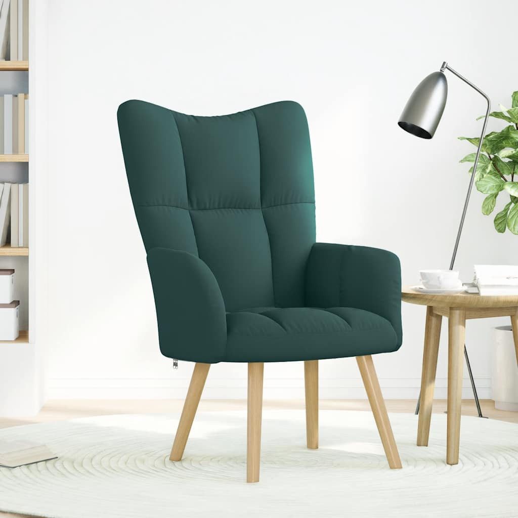 vidaXL Sessel Relaxsessel Dunkelgrün Stoff (1-St) günstig online kaufen