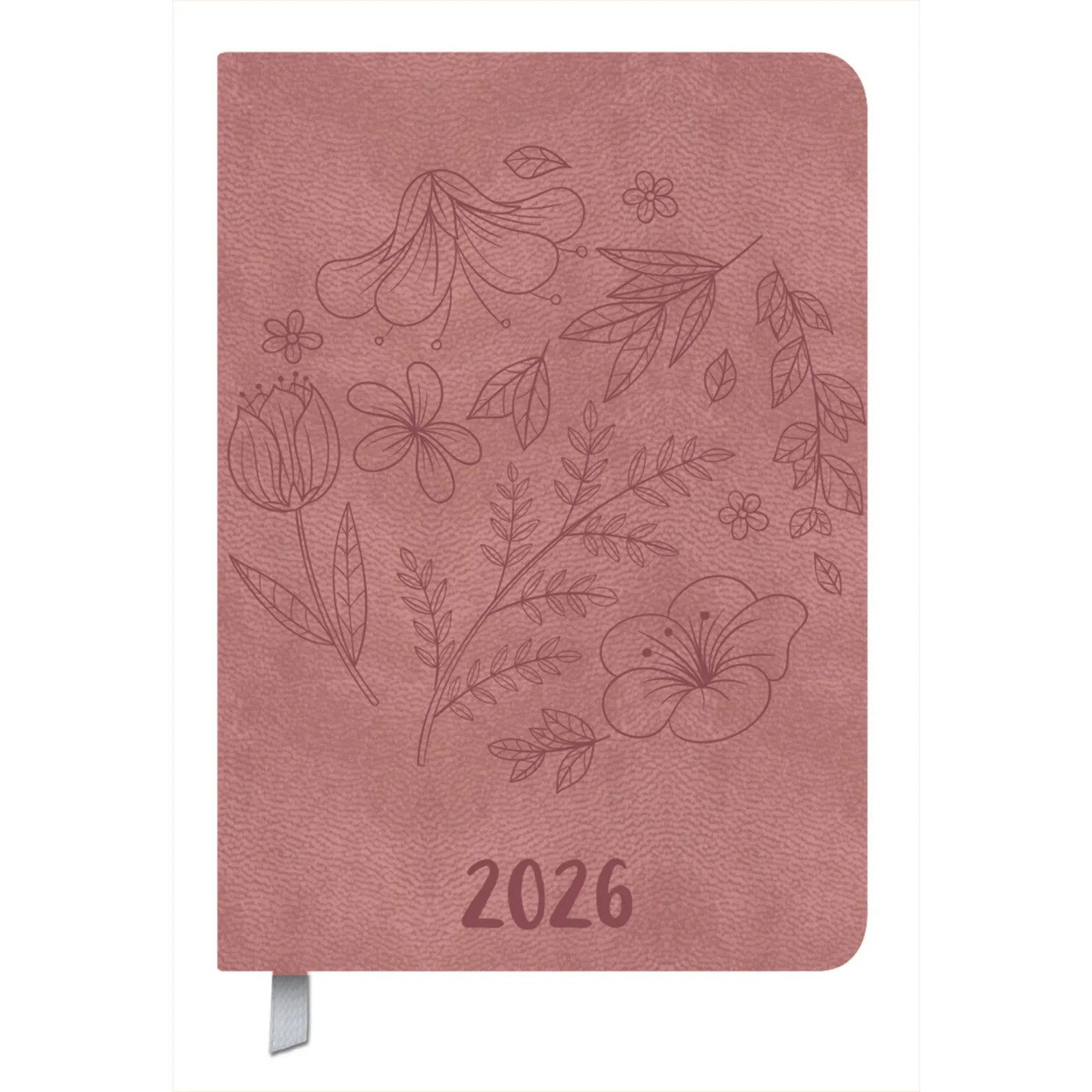 Korsch Verlag Taschenkalender Timer Soft Touch rose 2026