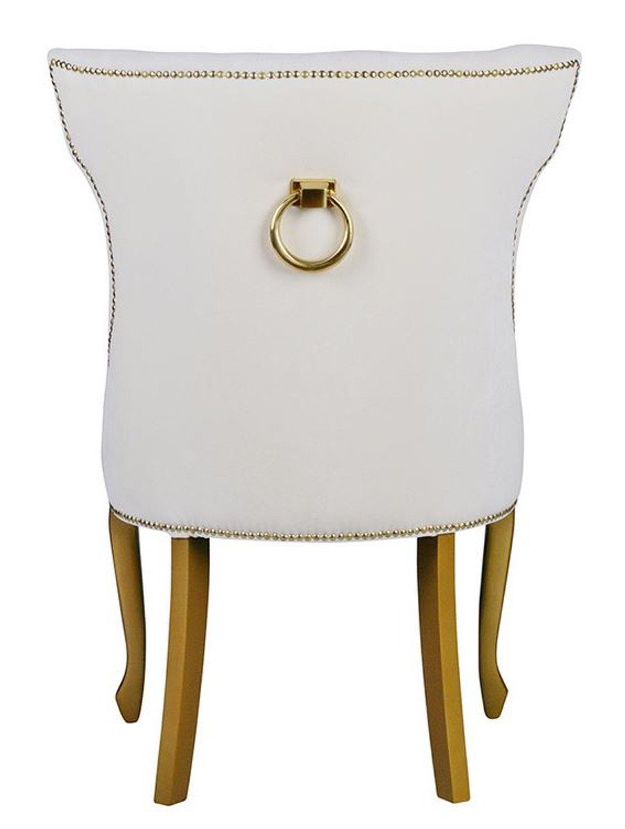 Classic Stuhl Stuhl Style Casa Luxus Hotel Casa - Vintage - Neo Padrino Rückenring Esszimmer Qualität Esszimmerstuhl Barock Möbel Padrino ALLE mit Luxus Metall - - FARBEN