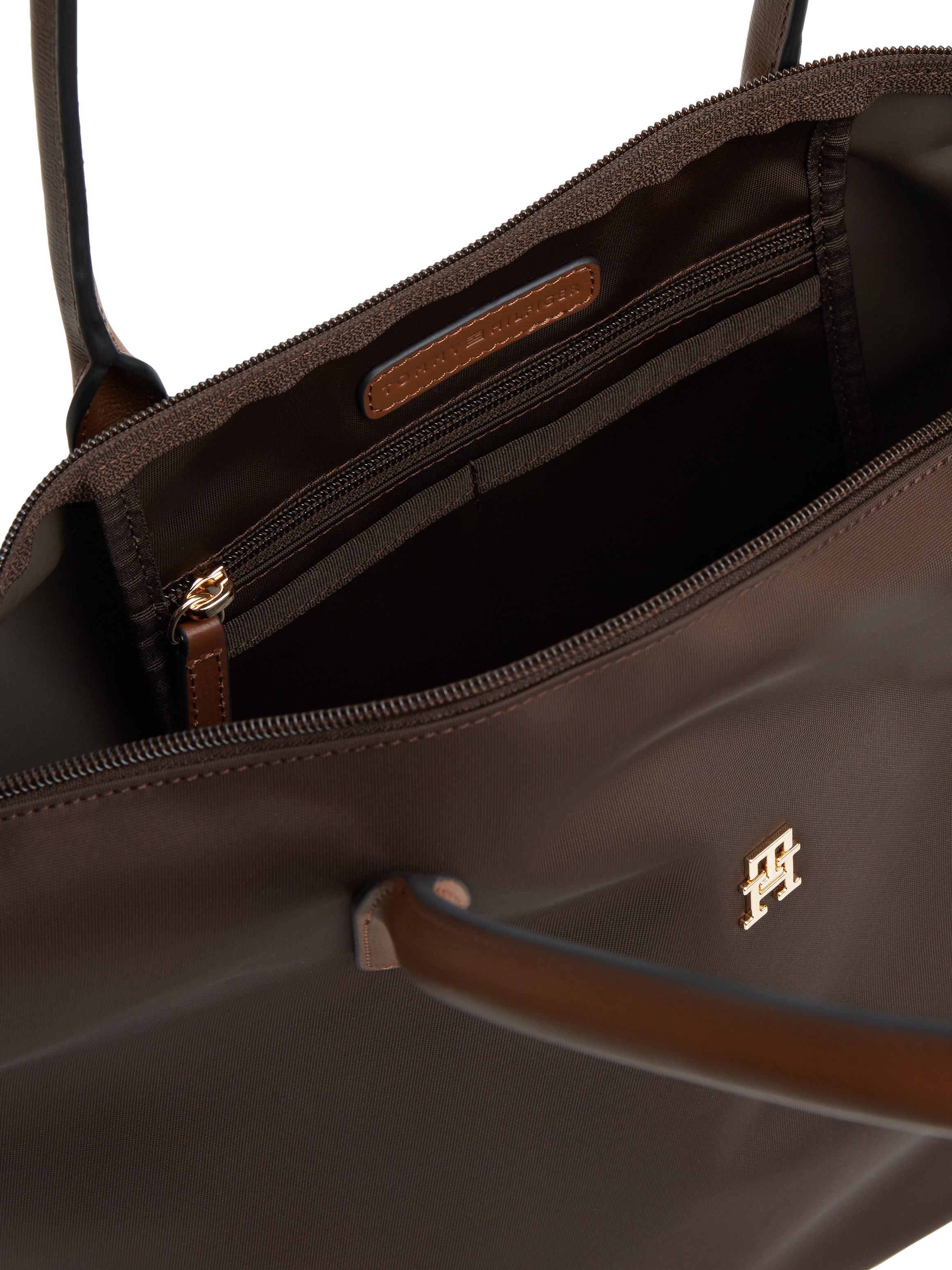 Tommy Hilfiger Tragetasche POPETTE TOTE, Damen Handtasche, Schultertasche mit kontrastfarbigen Henkeln – Bild 5 von 5