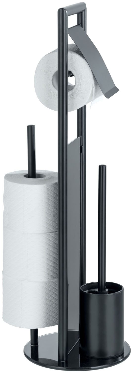 WENKO WC-Garnitur Ravina, Stand WC-Garnitur, Toilettenpapierhalter, Rollenhalter & WC-Bürste