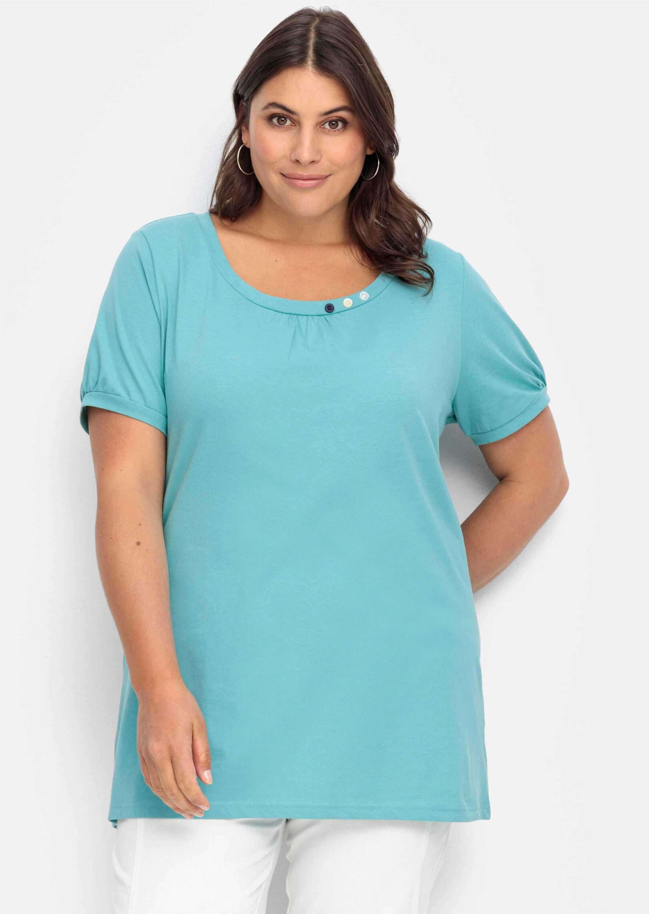 Sieh an! T-Shirt Longshirt Kurzarm