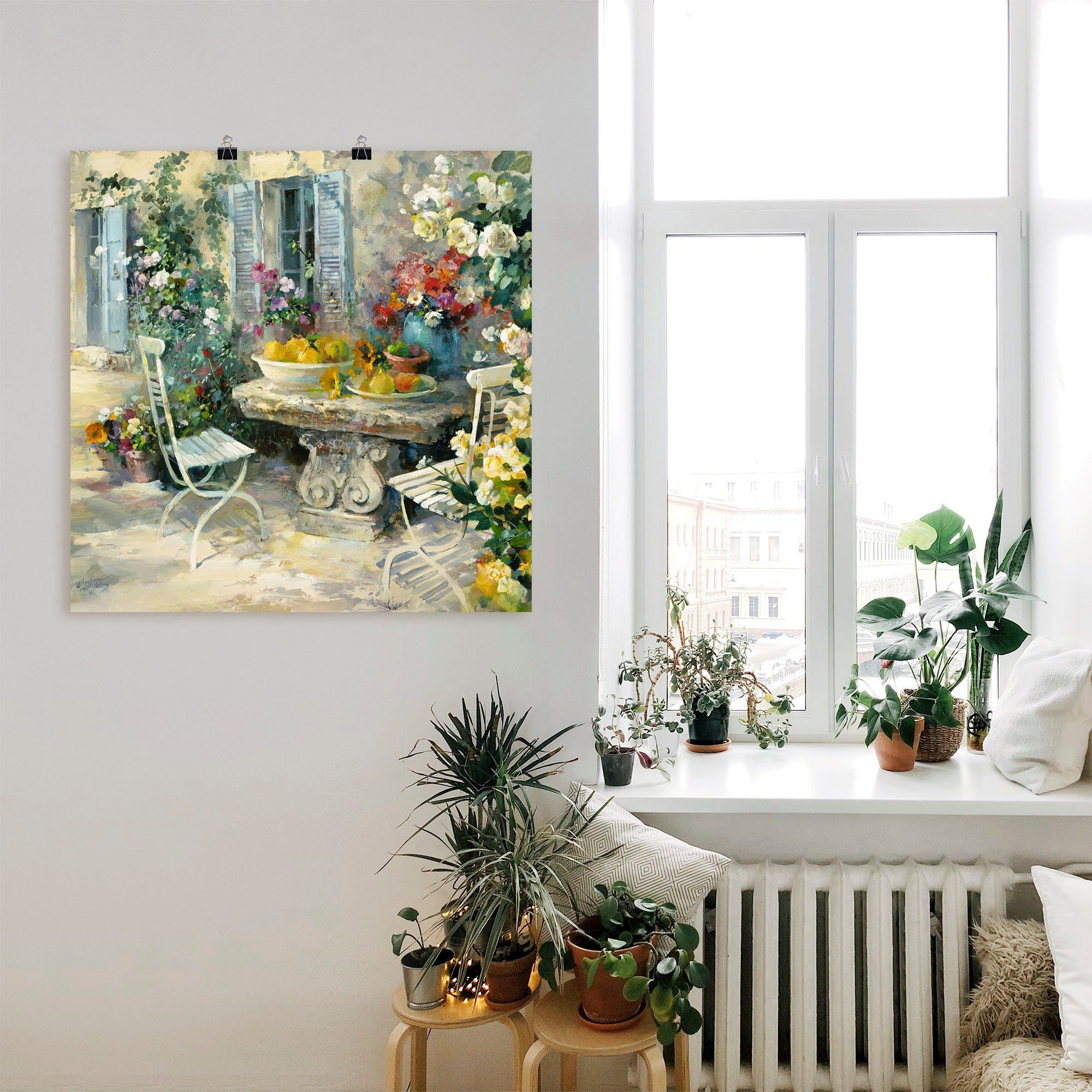 Artland Wandbild Idyllischer Garten, Garten (1 günstig online kaufen