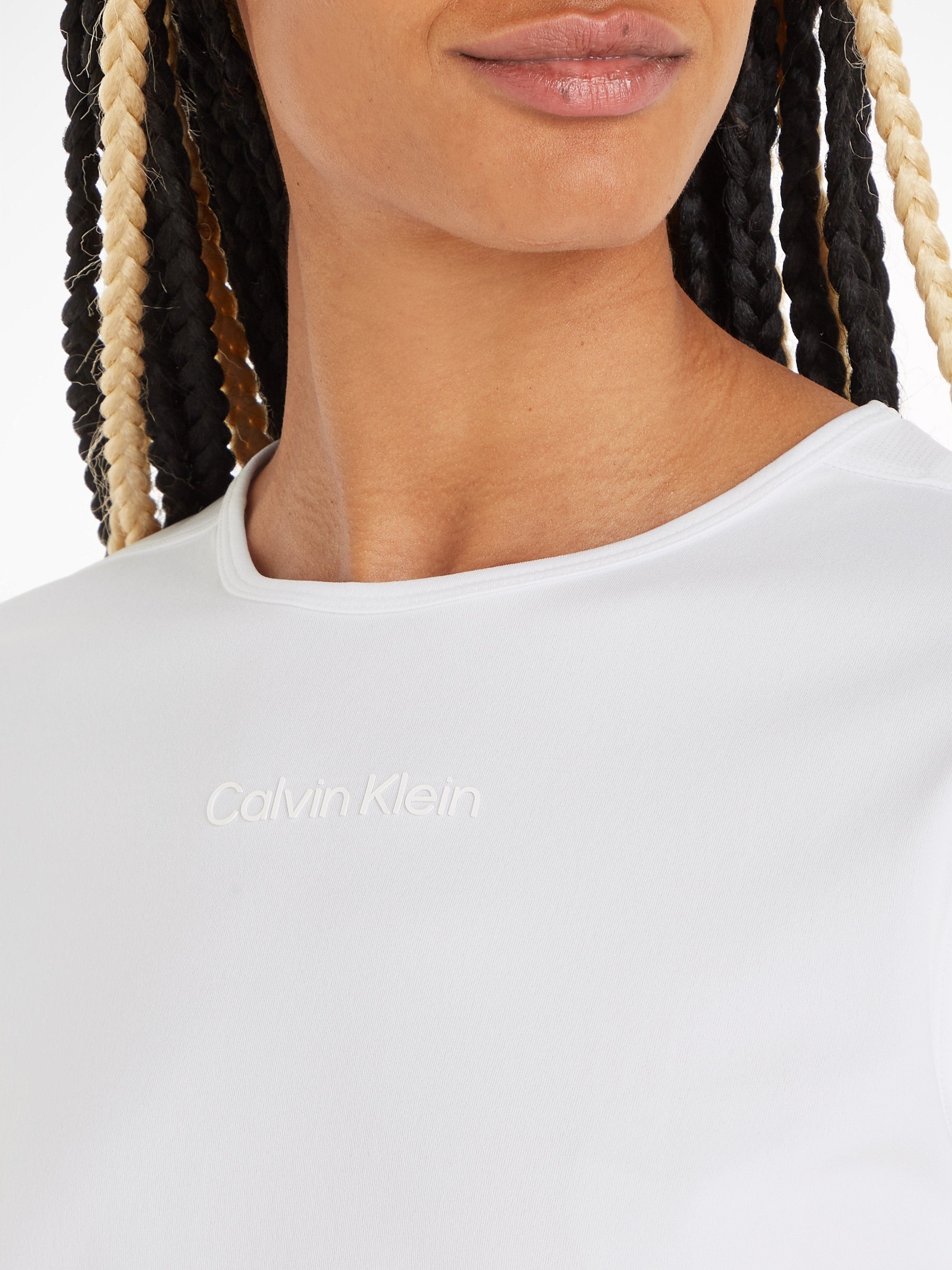 Calvin White T-Shirt Bright Sport Klein