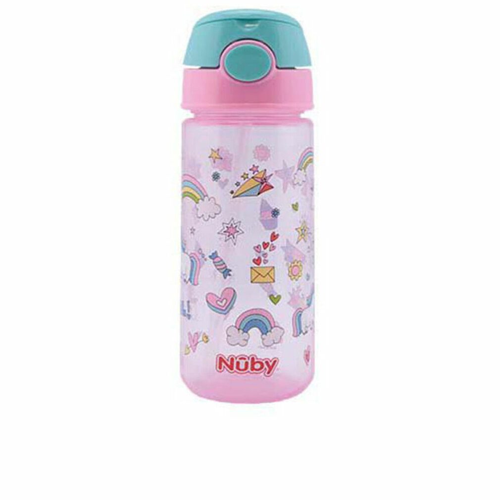 Nuby Trinkflasche Trinkhalmflasche Active pink, 540 ml, 1 St