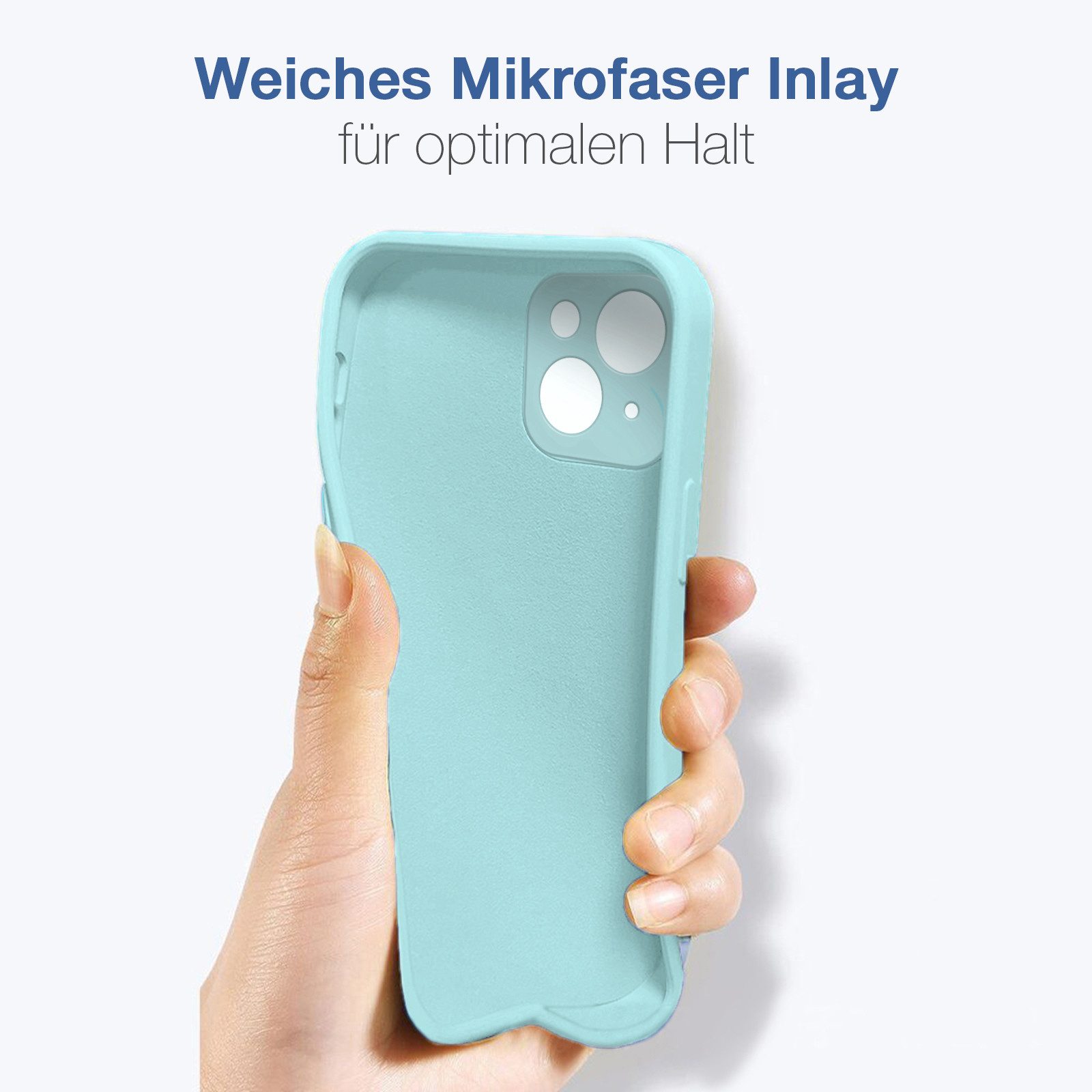 Tec-Expert Handyhülle SoftGrip Cover Hülle für Apple iPhone 15 Plus 6.7 Zoll, 6.7, Schutzhülle mit Soft Touch Oberfläche für Apple iPhone 15 Plus