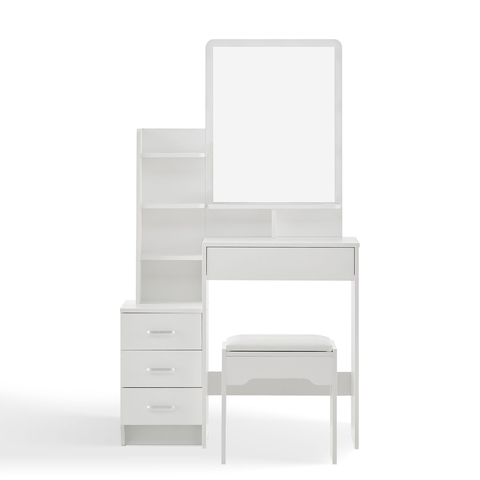 Schminktisch 87x40x144cm Schminkkommode Set