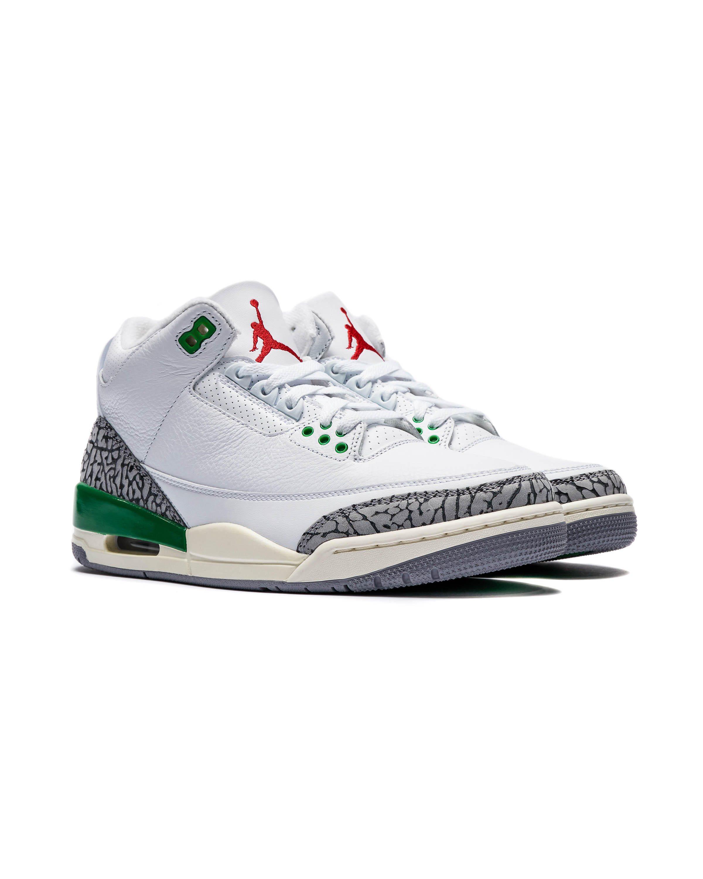 Sneakers Air Jordan 3 Retro White Lucky Green Damen - Größe EUR 38,5 Sneaker limitierte Auflage