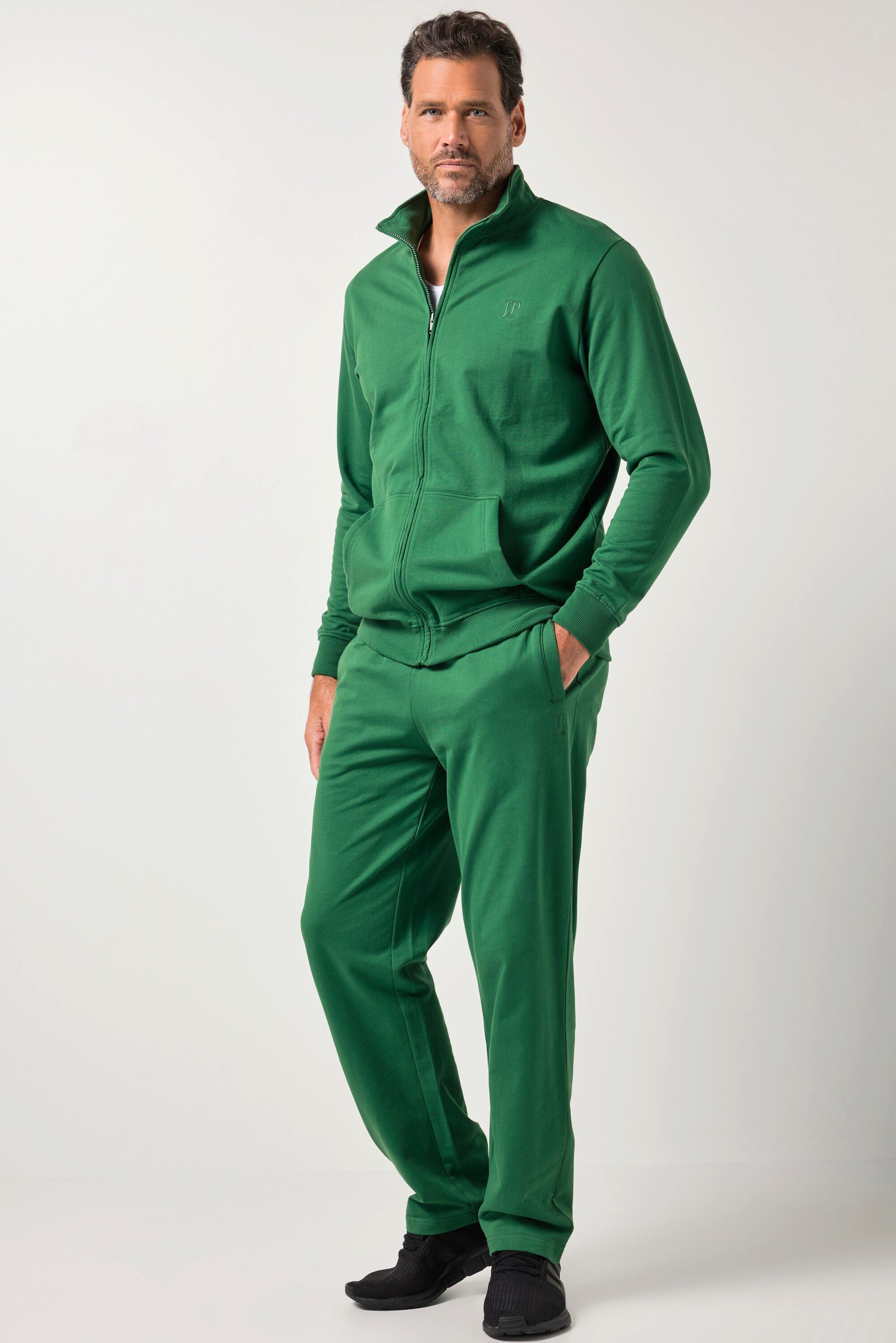 JP1880 Fleecejacke Jogginganzug 2-teilig Homewear Jacke und Hose