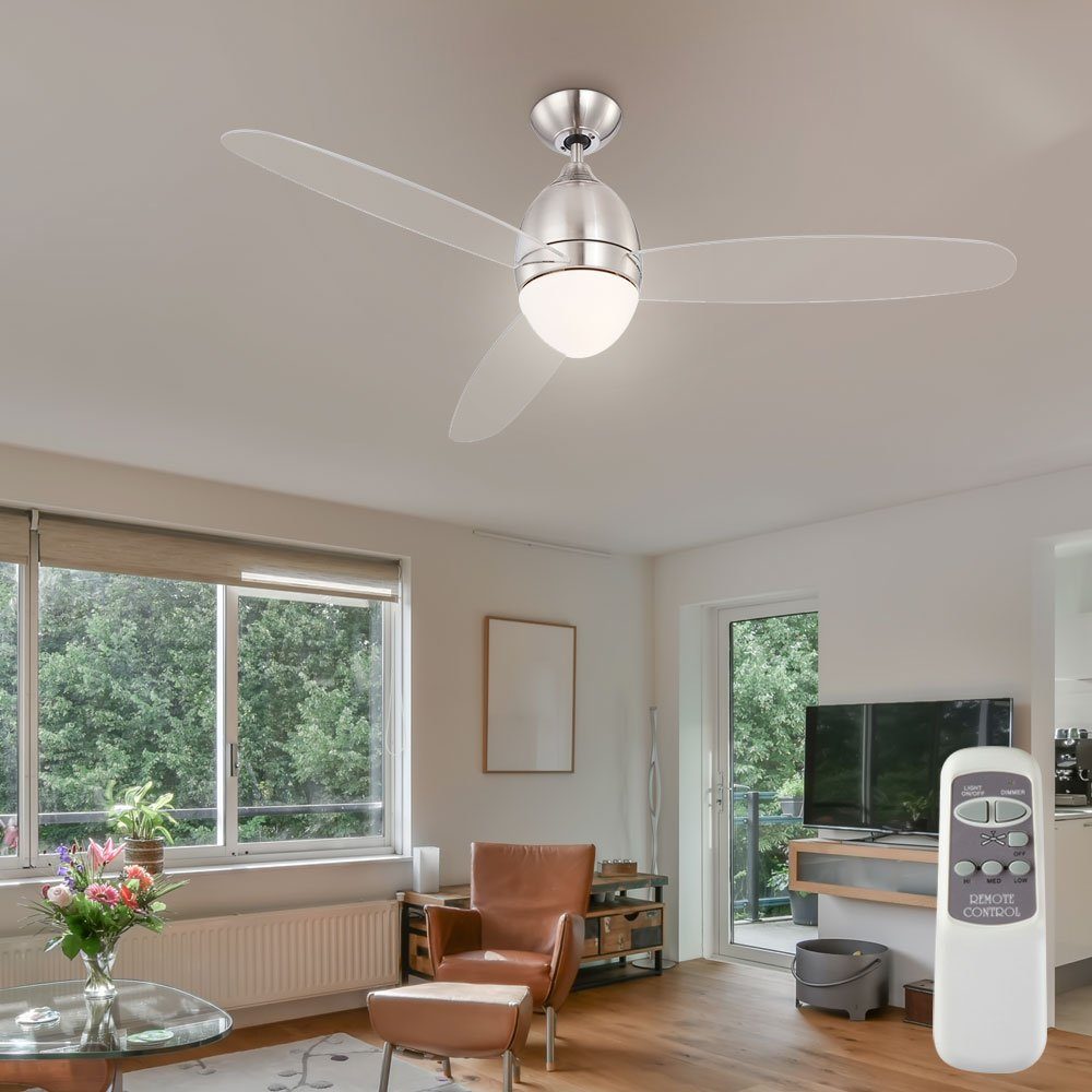 etc-shop Deckenventilator, 14 Watt LED Design Decken Ventilator Lampe 3-Stufen kühlen wärmen | Deckenventilatoren