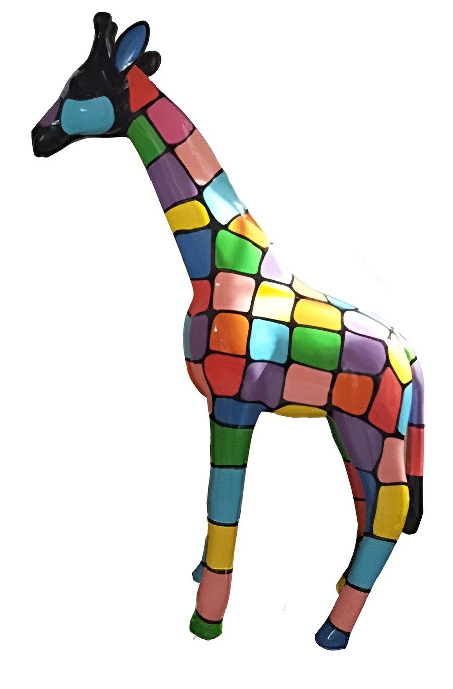 Xlmoebel Dekofigur Moderne Giraffe Skulptur Deko Figur 50cm Kunststoff Statue, Made in Europa