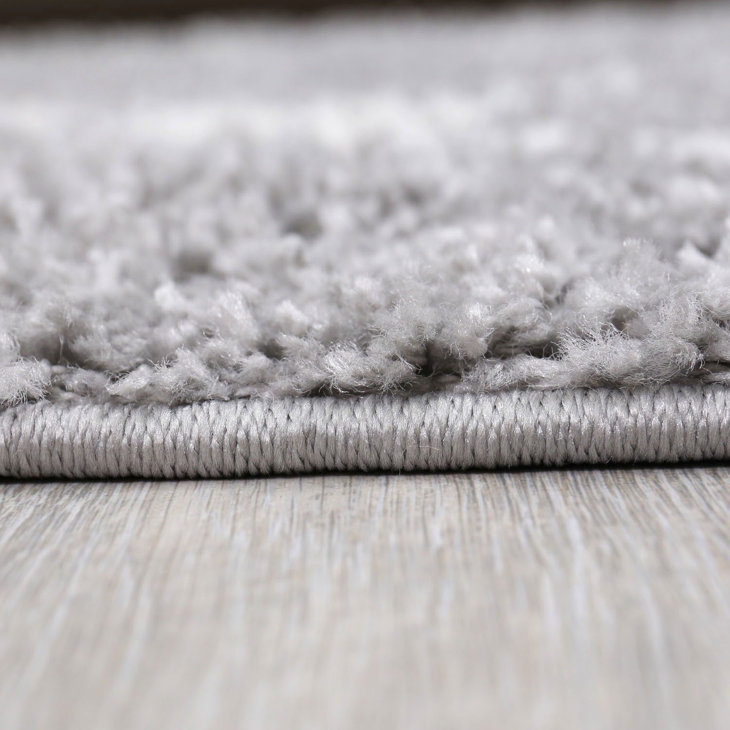 Vimoda Hochflor-Läufer Shaggy Wohnzimmer Rautenmuster Weiss, Rechteckig, Höhe: 30 mm, Langflor, Rauten muster, Skandi Design in Creme