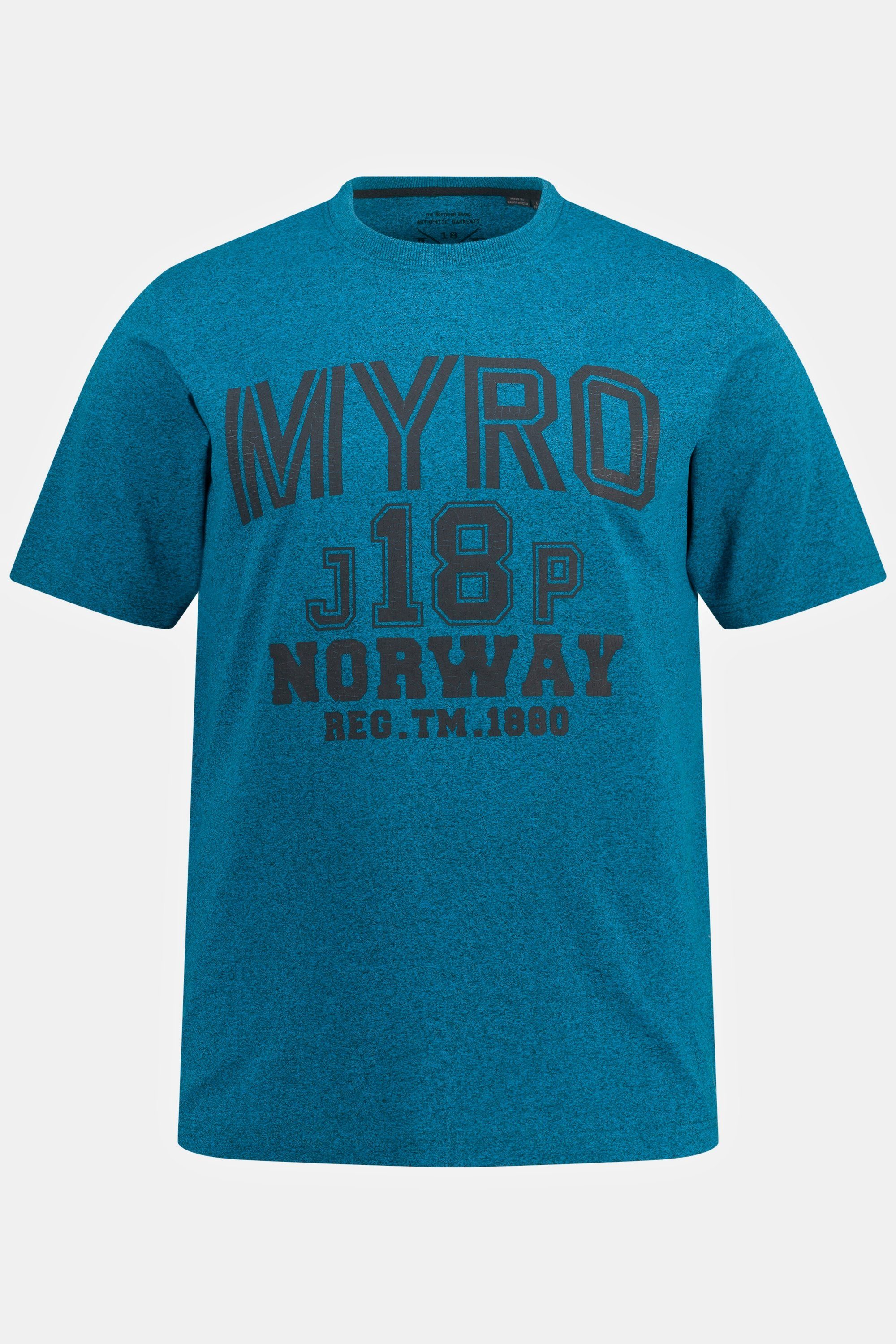 Print MYRO T-Shirt JP1880 T-Shirt Halbarm Melange-Jersey