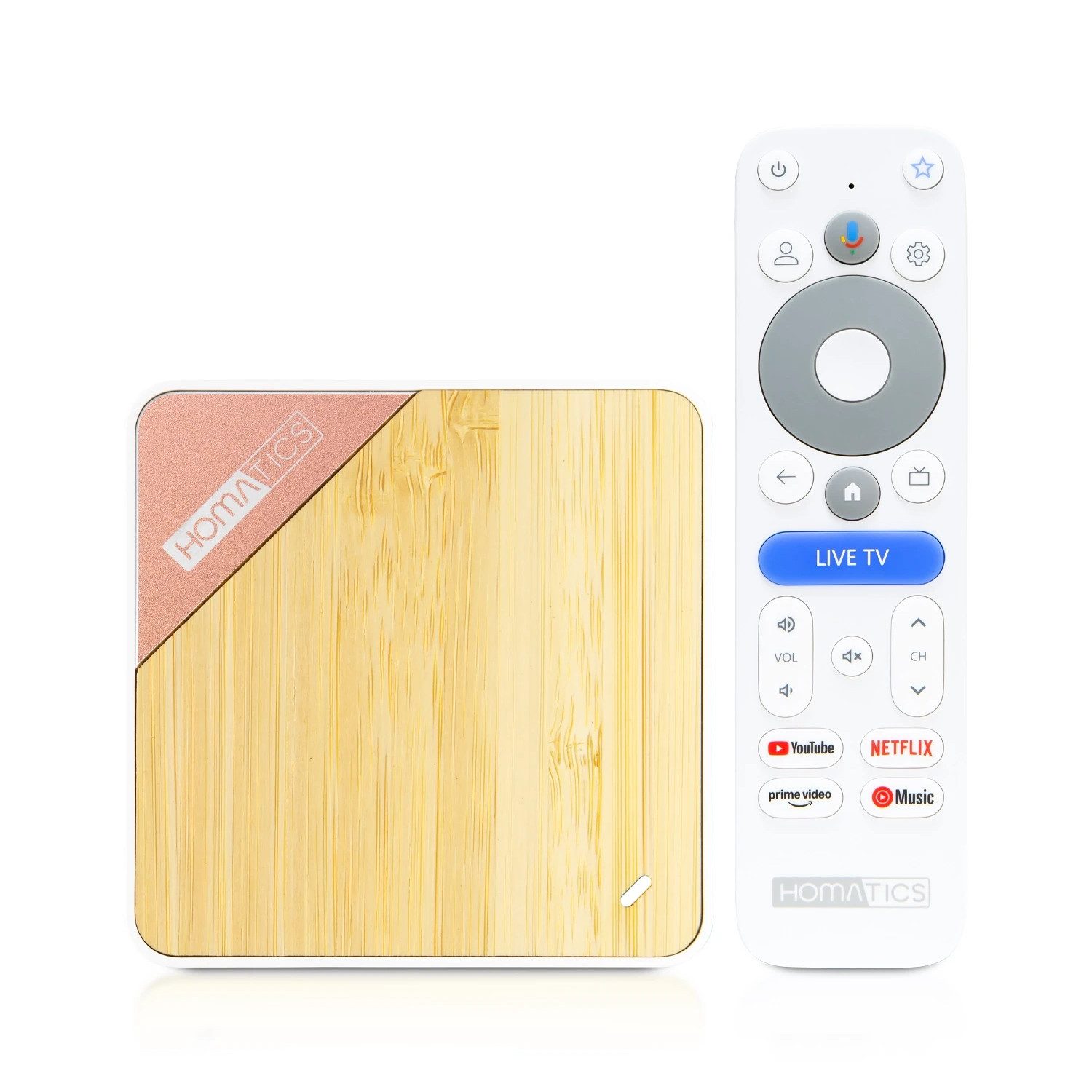 Homatics Box 4K Pro V2 Google TV Smart Player Satellitenreceiver
