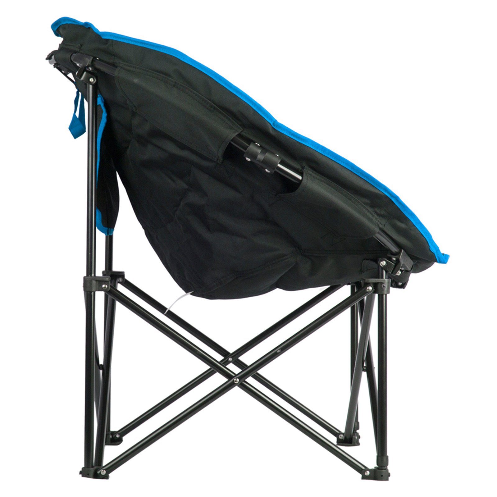 Angel kg Klapp Blue Garten Campingstuhl L 120 Camping Stuhl, MoonChair Outdoor Black/Royal KingCamp Sessel Falt