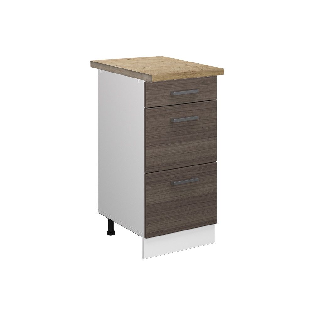 Vicco Unterschrank R-Line, Grau/Weiß, 40 cm günstig online kaufen