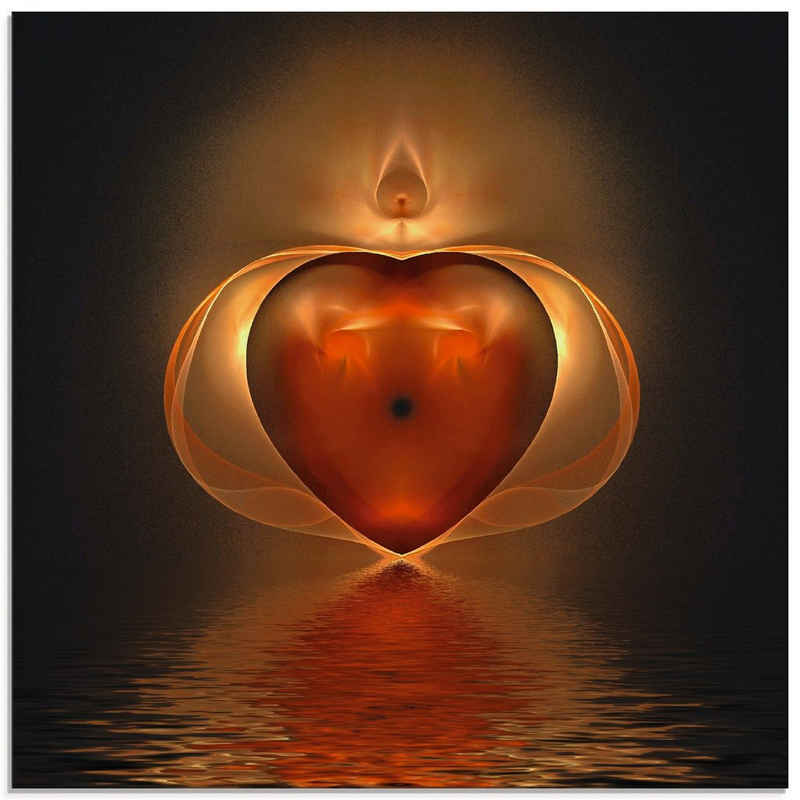 Artland Glasbild Herz, Herzen (1 St), in verschiedenen Größen
