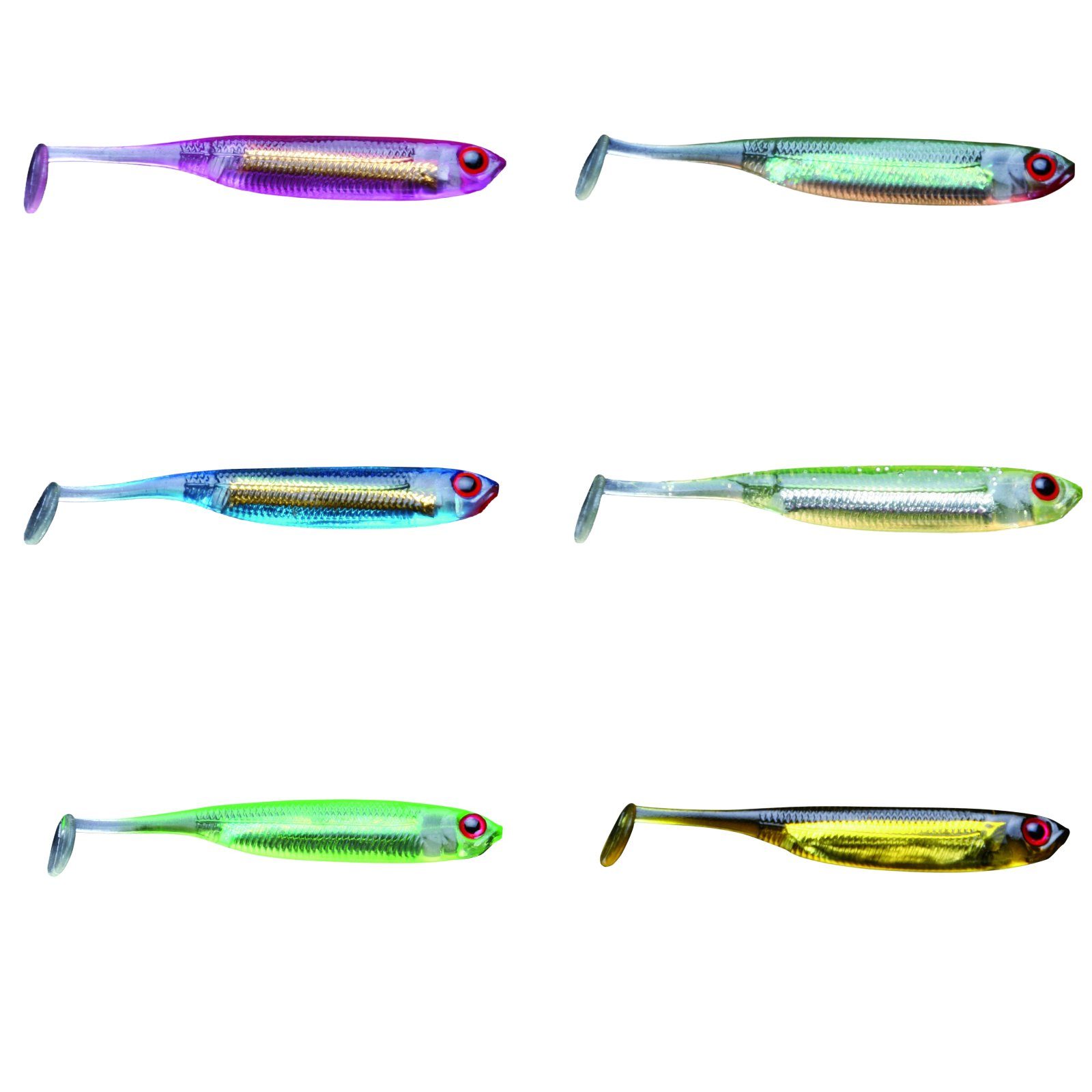 Mini Fishing Jackson Blue 5,0cm Gummifisch Shad Jackson Kunstköder, Ice