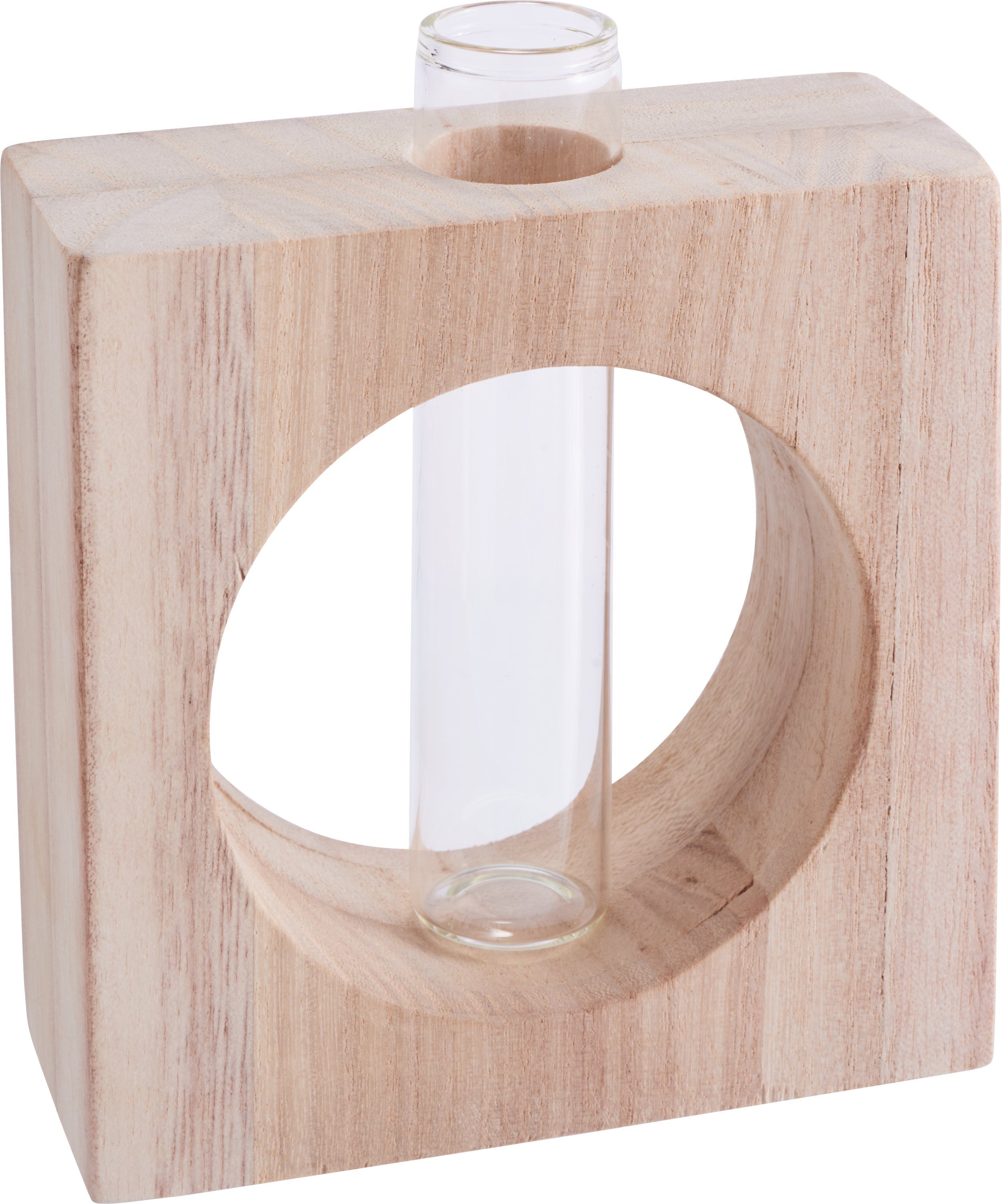 2 11,5 cm Teile cm Reagenzglashalter Single x 10 Vase Dekoobjekt Cube, VBS