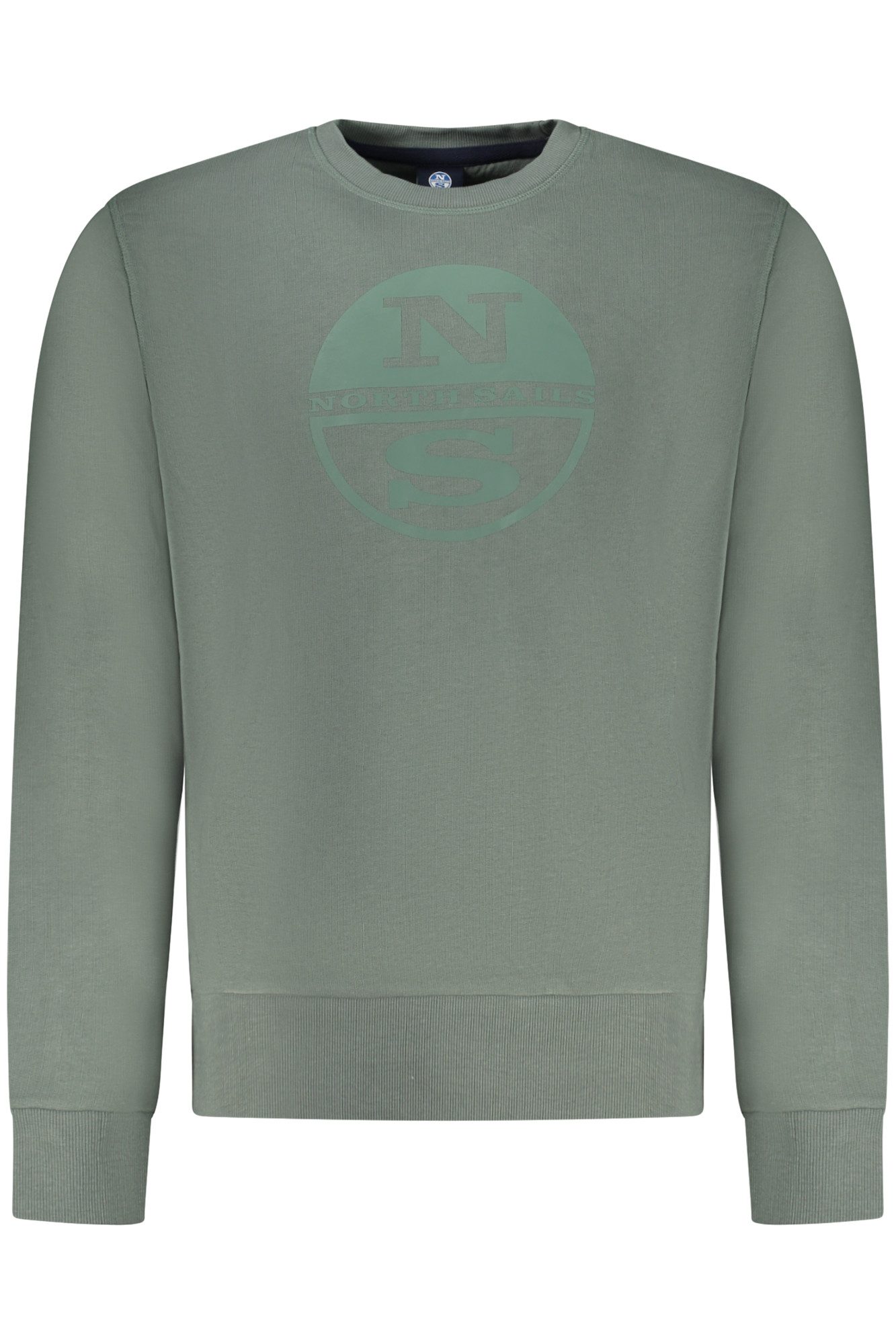 North Sails Sweatshirt Grünes Herren-Sweatshirt mit Rundhalsausschnitt