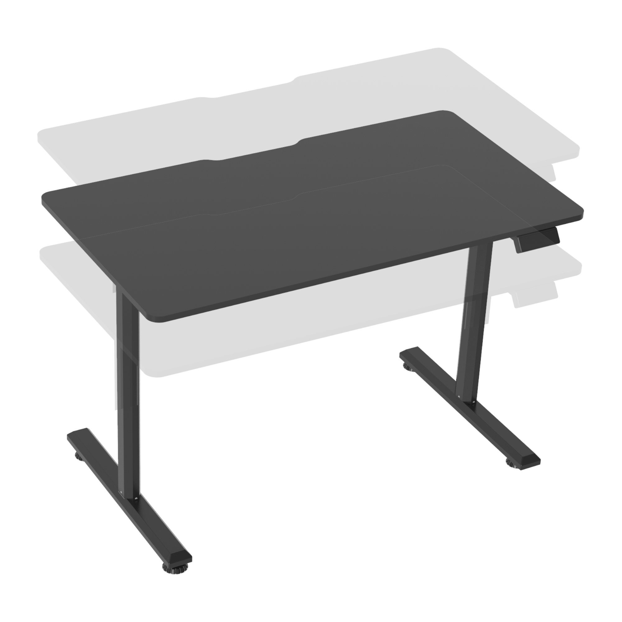 x Tisch cm 140 Schwarz Schwarz pro.tec Computertisch, Schwarz »Hayward« Schwarz 60 höhenverstellbar | |
