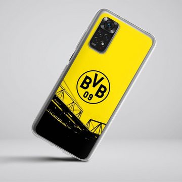 DeinDesign Handyhülle Borussia Dortmund BVB Fanartikel Stadion Schwarz-Gelb - BVB, Xiaomi Redmi Note 11 4G Silikon Hülle Bumper Case Handy Schutzhülle