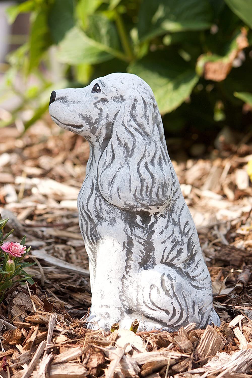 and Steinfigur Cocker Style Gartenfigur Stone Spaniel