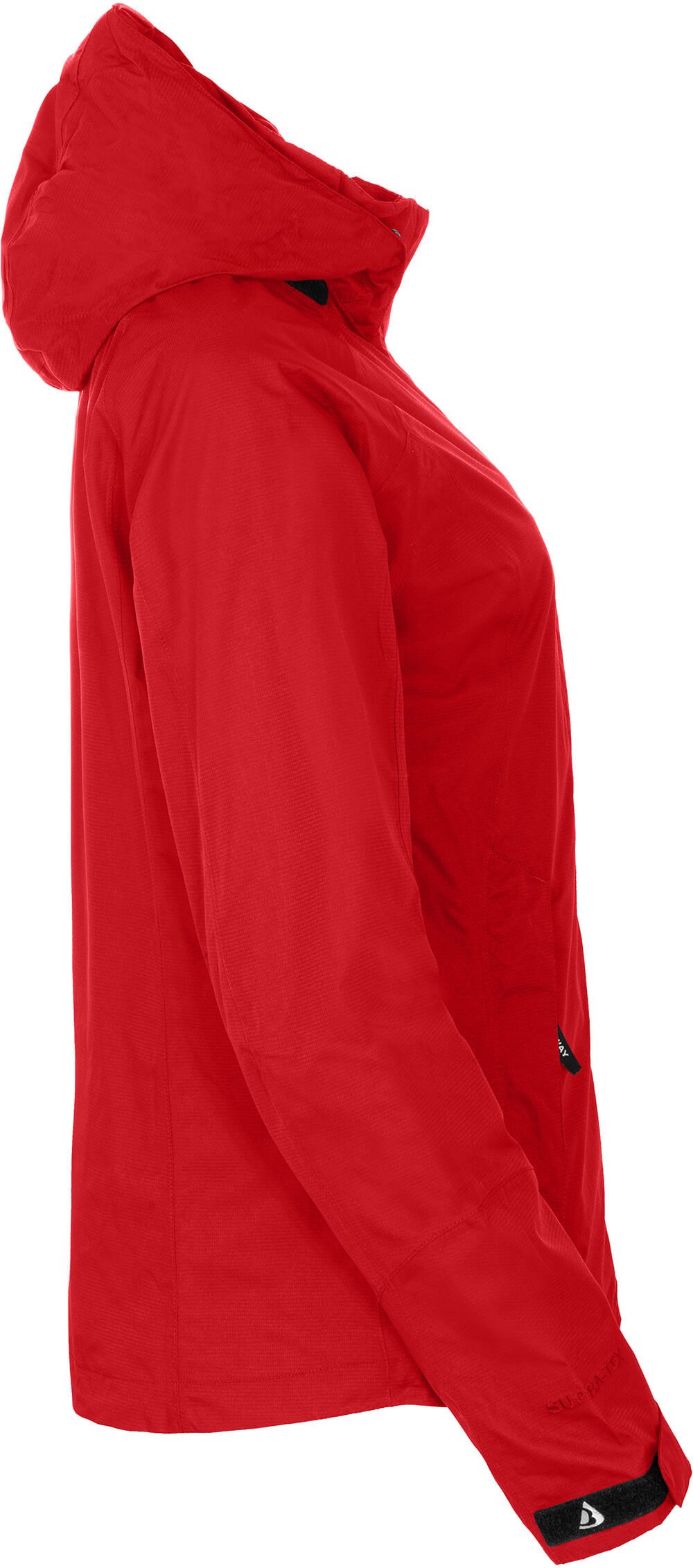 Bergson Regenjacke ROCKRIDER Damen Regenjacke, Netzfutter, 12000 mm Wassersäule, Kurzgrößen, salsa