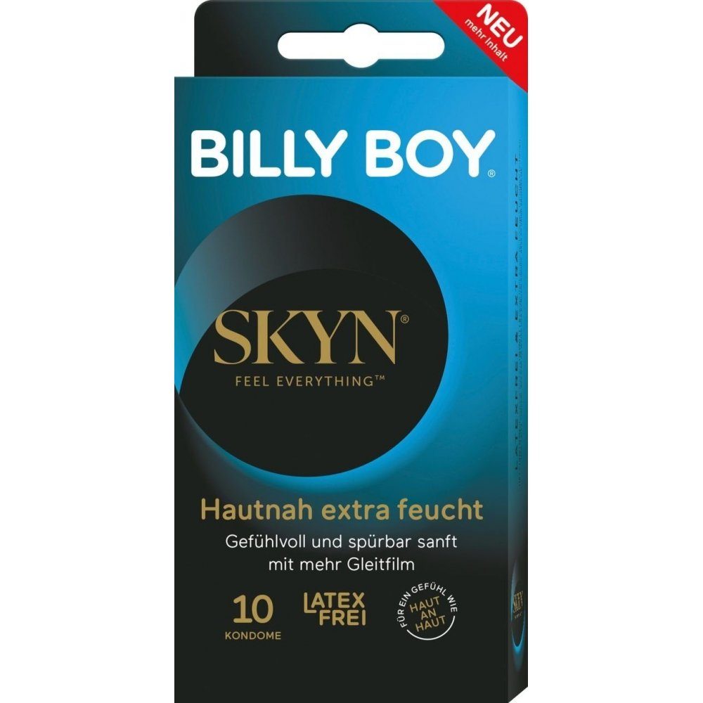 Boy Kondome SKYN Kondome transparent Pack - 10er Extra Billy feucht Hautnah -