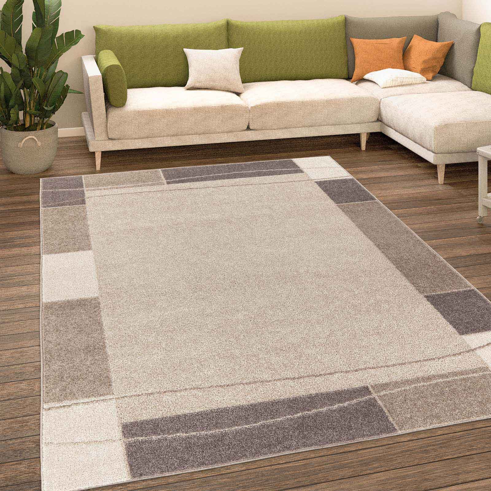 TaCa Home Teppich Moderner Designer Teppich Retro, rechteckig, Höhe: 13 mm, günstig online kaufen