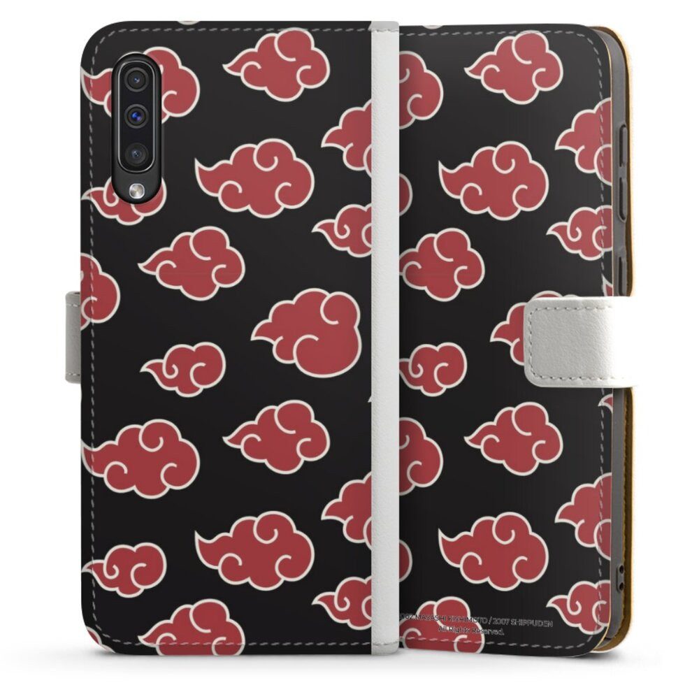 DeinDesign Handyhülle Offizielles Lizenzprodukt Naruto Shippuden Akatsuki Akatsuki Pattern, Samsung Galaxy A30s Hülle Handy Flip Case Wallet Cover