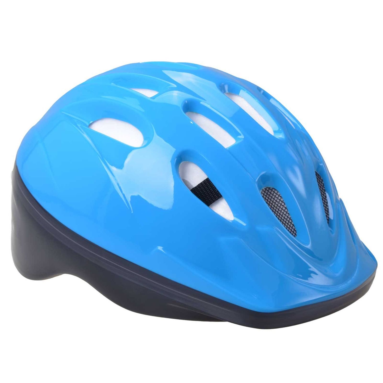 Gravidus Kinderfahrradhelm Kinder Fahrradhelm blau glänzend Lüftungsschlitzen Kopfumfang 52–56 cm