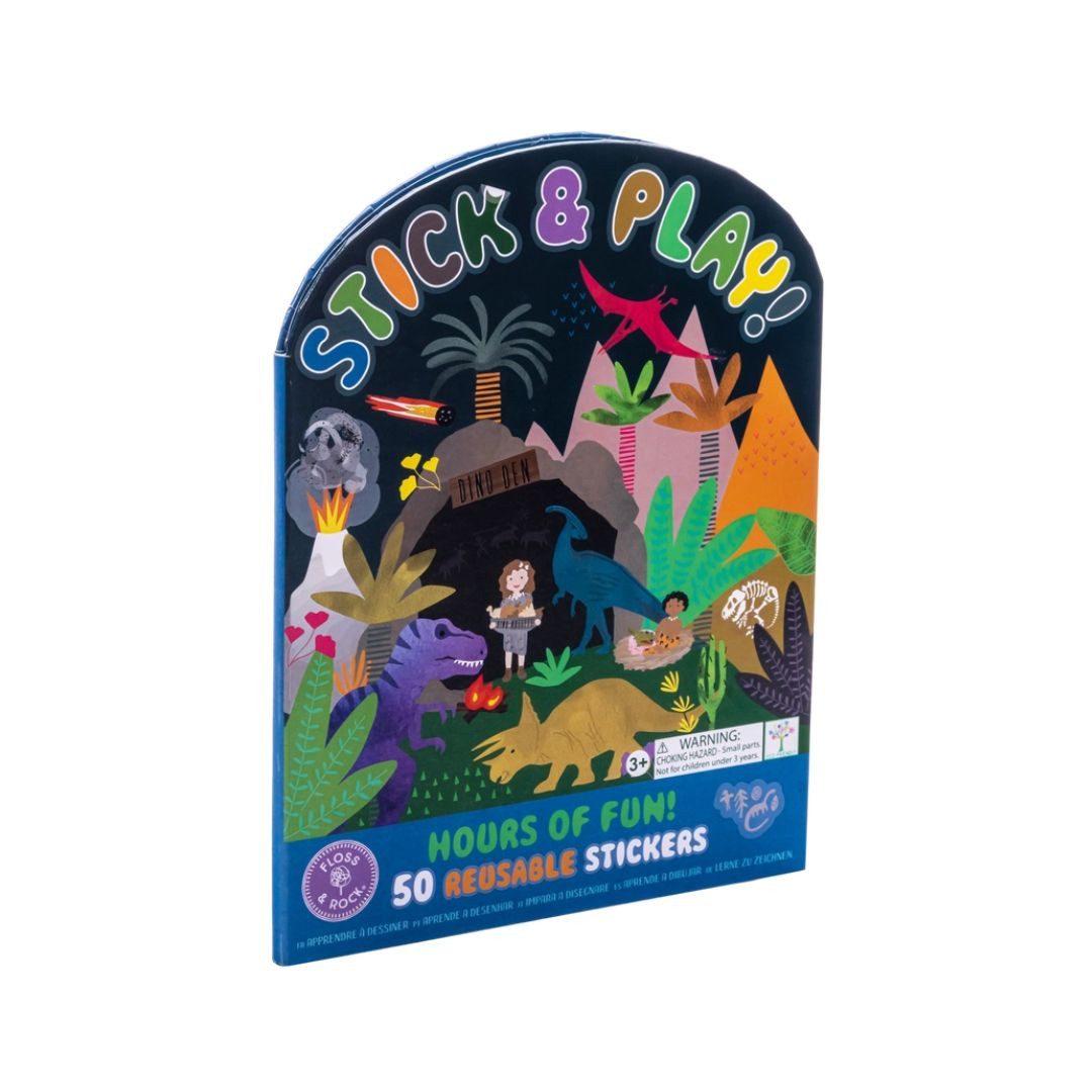 suebidou Stickerbuch Wiederverwendbare Sticker in einem Spielbuch mit Kulissen, nachhaltig, kreativ, wiederverwendbar