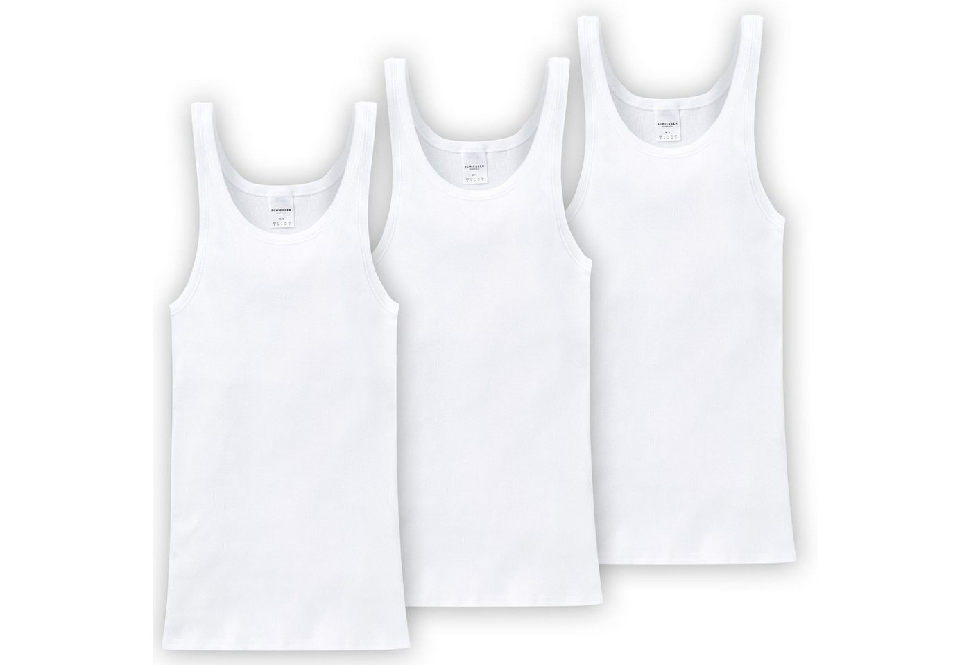 Schiesser Unterhemd Basic schlichtes Basic-Unterhemd in Top-Markenqualtiät