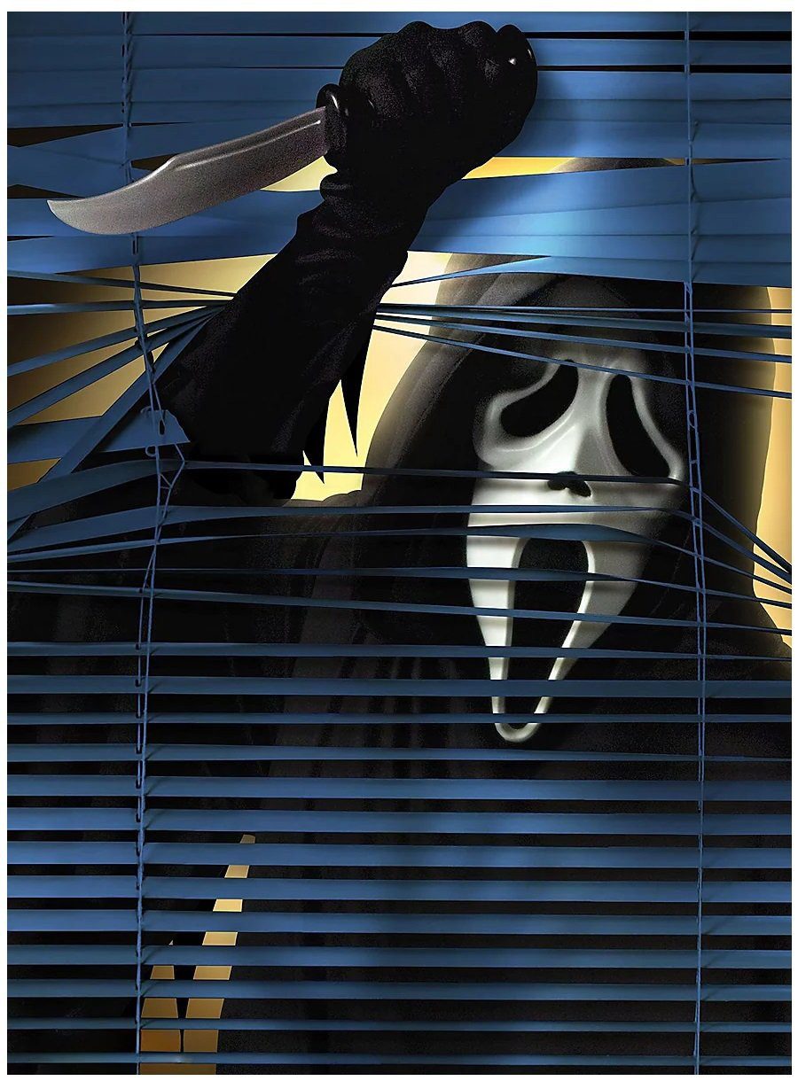 Fun World Dekoobjekt Scream Fensterdeko - Ghostface Halloween deko, Ghostface Halloween deko