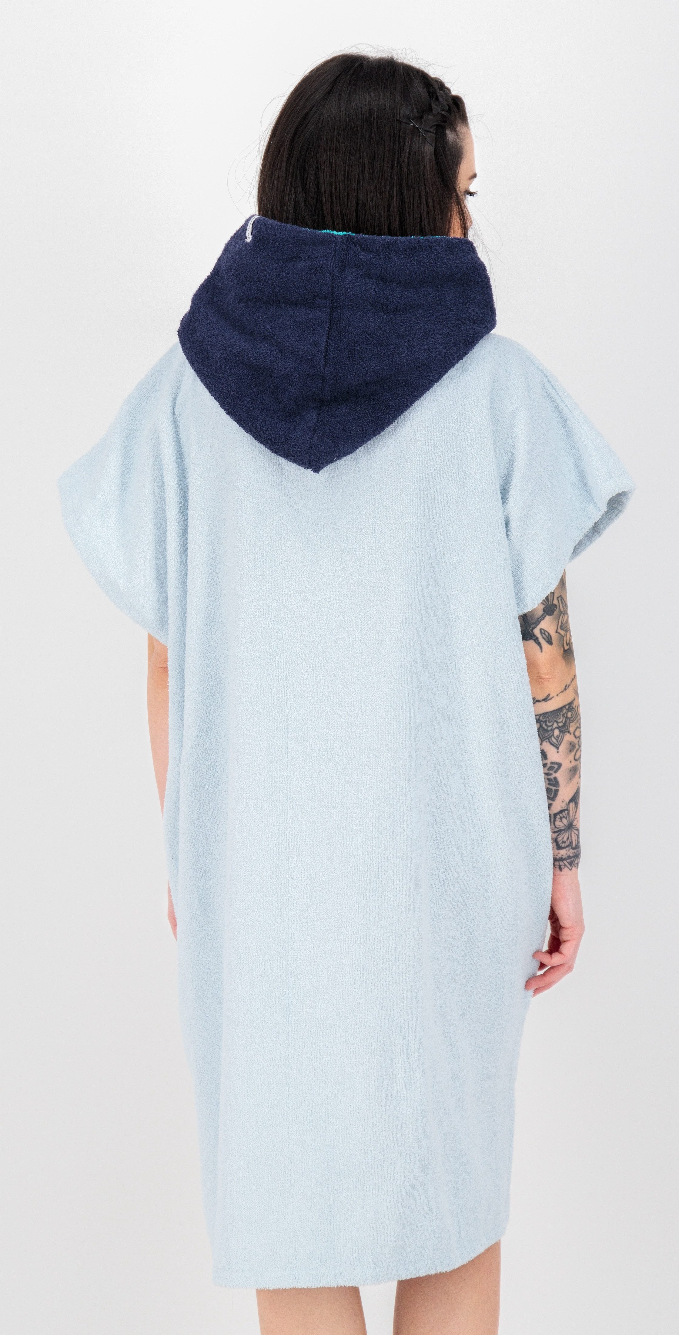 DEPROC Active Poncho Badeponcho PARLEE BEACH Badeponcho mit großer Kängurutasche und Innentasche