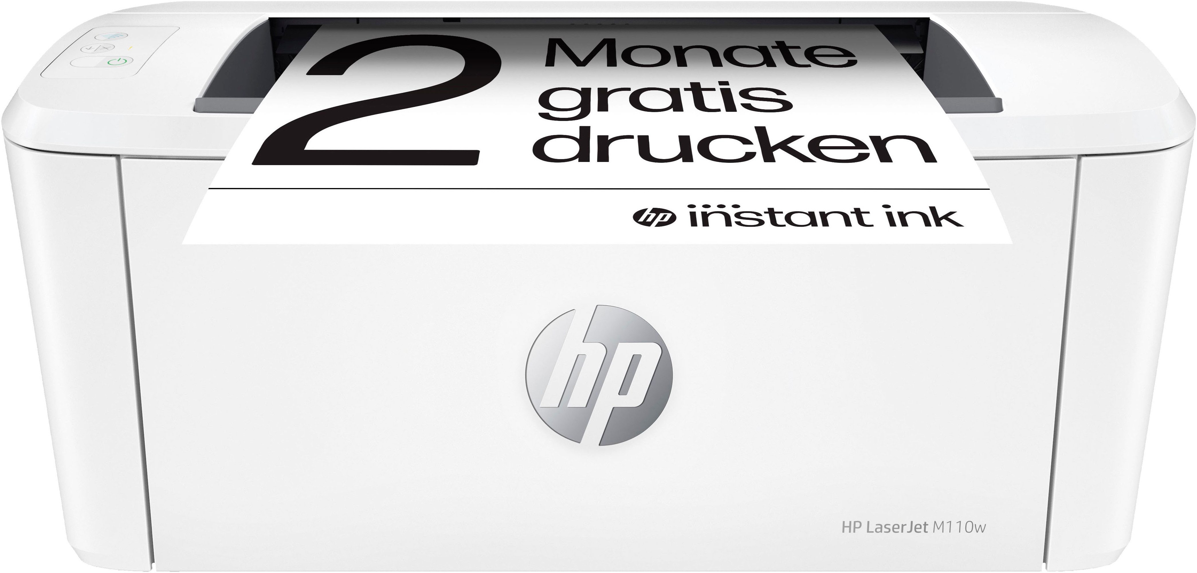 HP LaserJet M110w Schwarz-Weiß Laserdrucker, (Bluetooth, WLAN (Wi-Fi), Wi-Fi Direct, 2 Monate gratis Drucken mit HP Instant Ink inklusive)