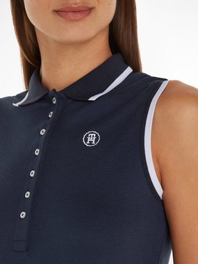 Tommy Hilfiger Polokleid SMD TIP LYCLL MIDI POLO DRS NS mit Bindeband
