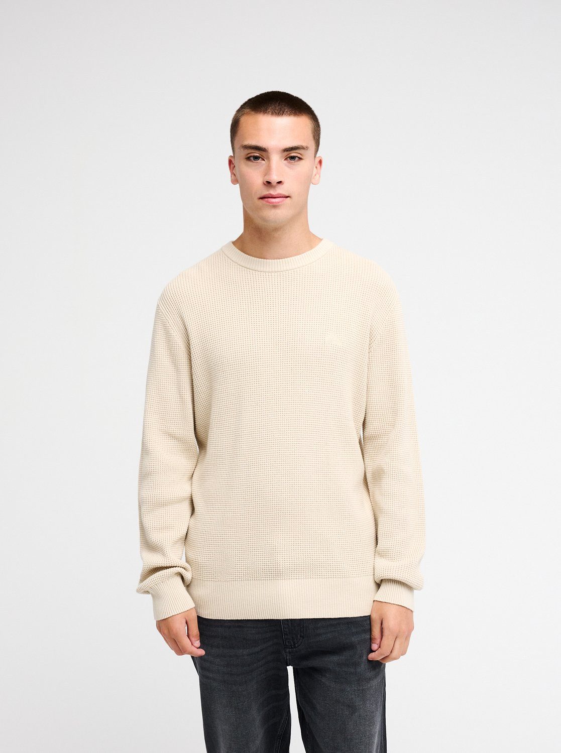 Quiksilver Sweatshirt WAFFLE SWEATER für Erwachsene, aus Baumwolle