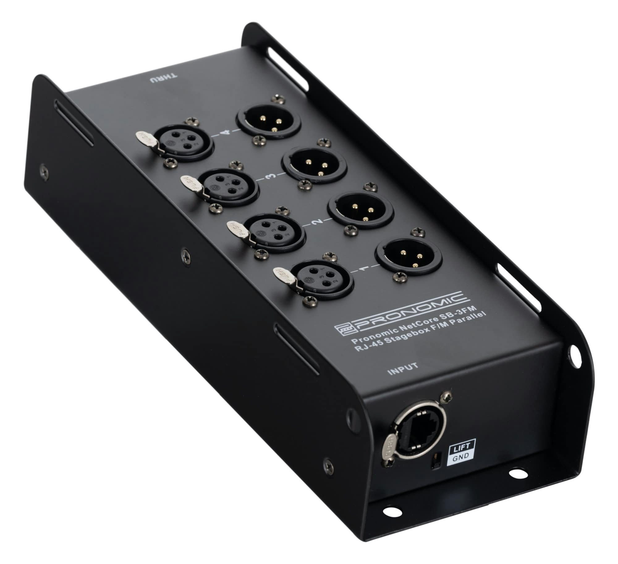 Pronomic NetCore SB-3FM Multicore-Stagebox F/M Parallel Audio-Kabel,  XLR-Buchsen (female), XLR-Buchsen (male), zur Übertragung analoger oder  digitaler Signale über Netzwerkabel