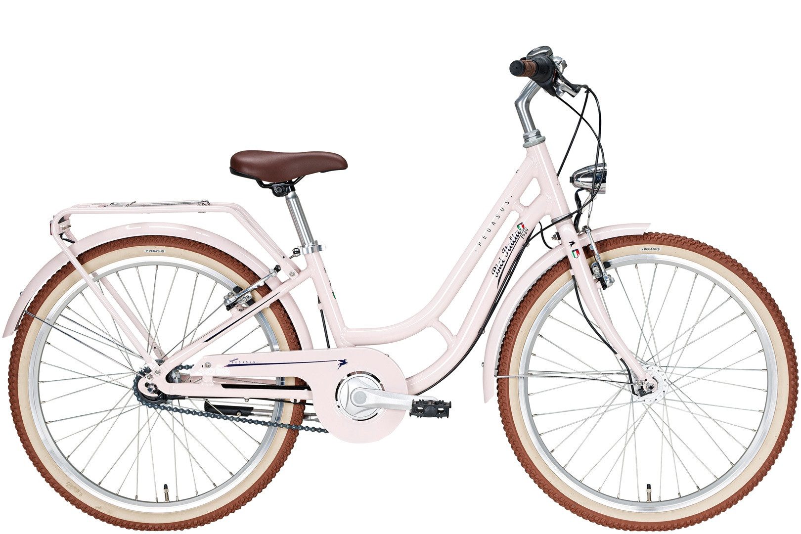Pegasus Kinderfahrrad Pegasus Bici Italia 7 24''Mädchen pink 2025/2026, 7 Gang Shimano Nexus, Nabenschaltung