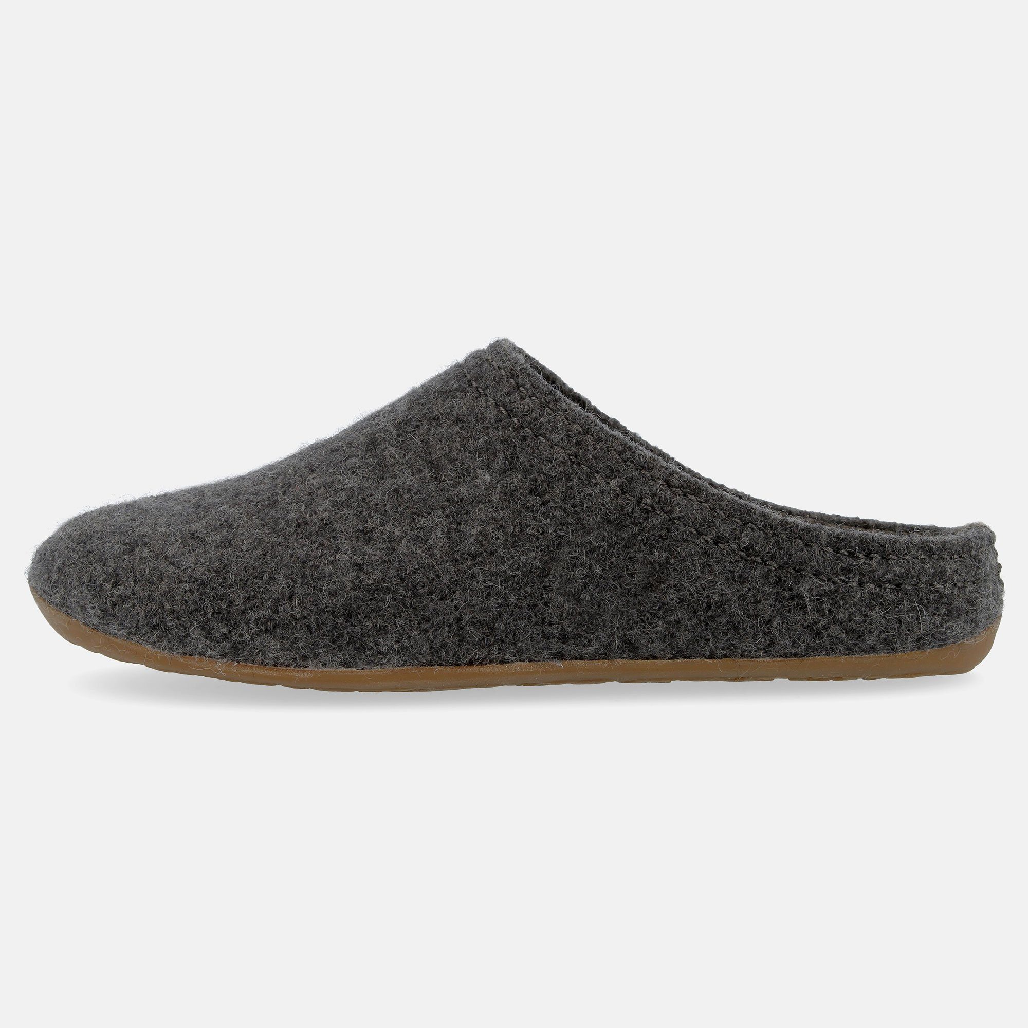Haflinger Everest Classic Pantoffel aus reiner Schurwolle mit Gummisohle Hausschuh