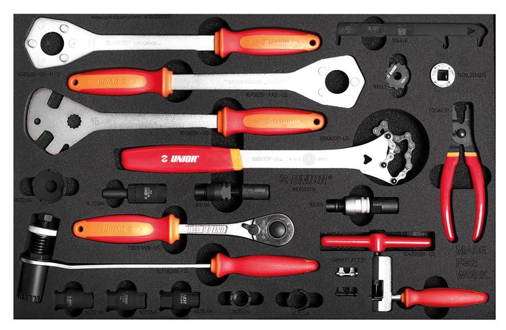 Unior Fahrradwerkzeugset Unior Werkzeugset SOS-Werkzeugmodul für Werkzeugwagen