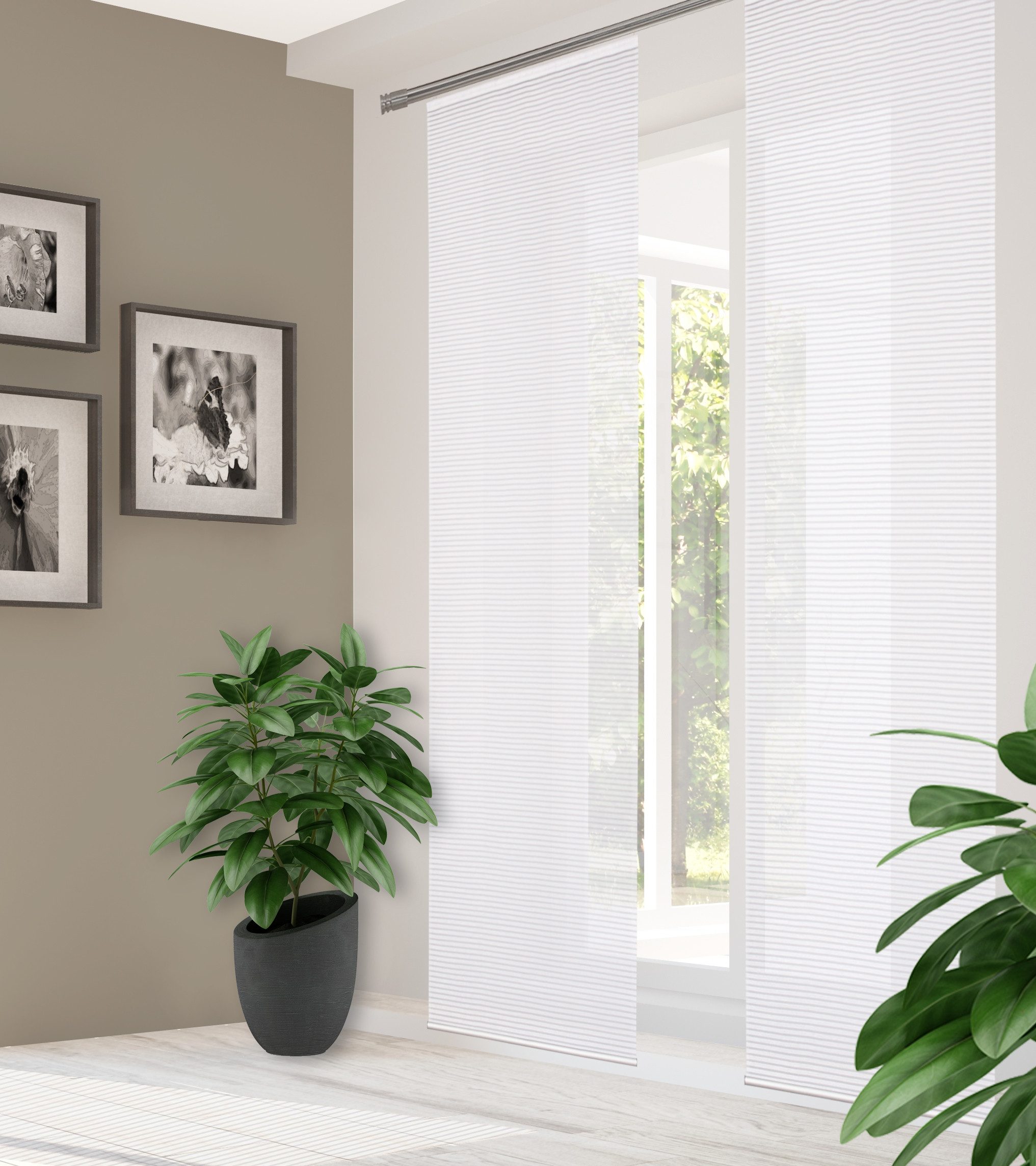 HOME in green Schiebegardine Home In Green Schiebevorhang Bambusoptik Recyc günstig online kaufen