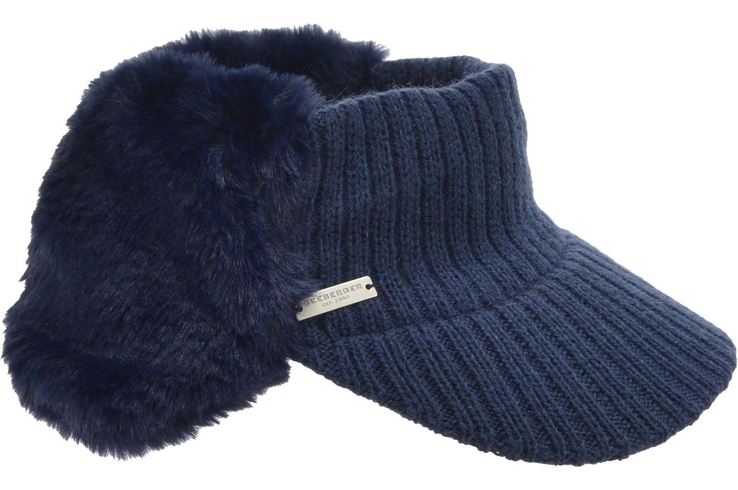 Seeberger Strickmütze Strick mit Ohrschutz aus Kunstfell günstig online kaufen