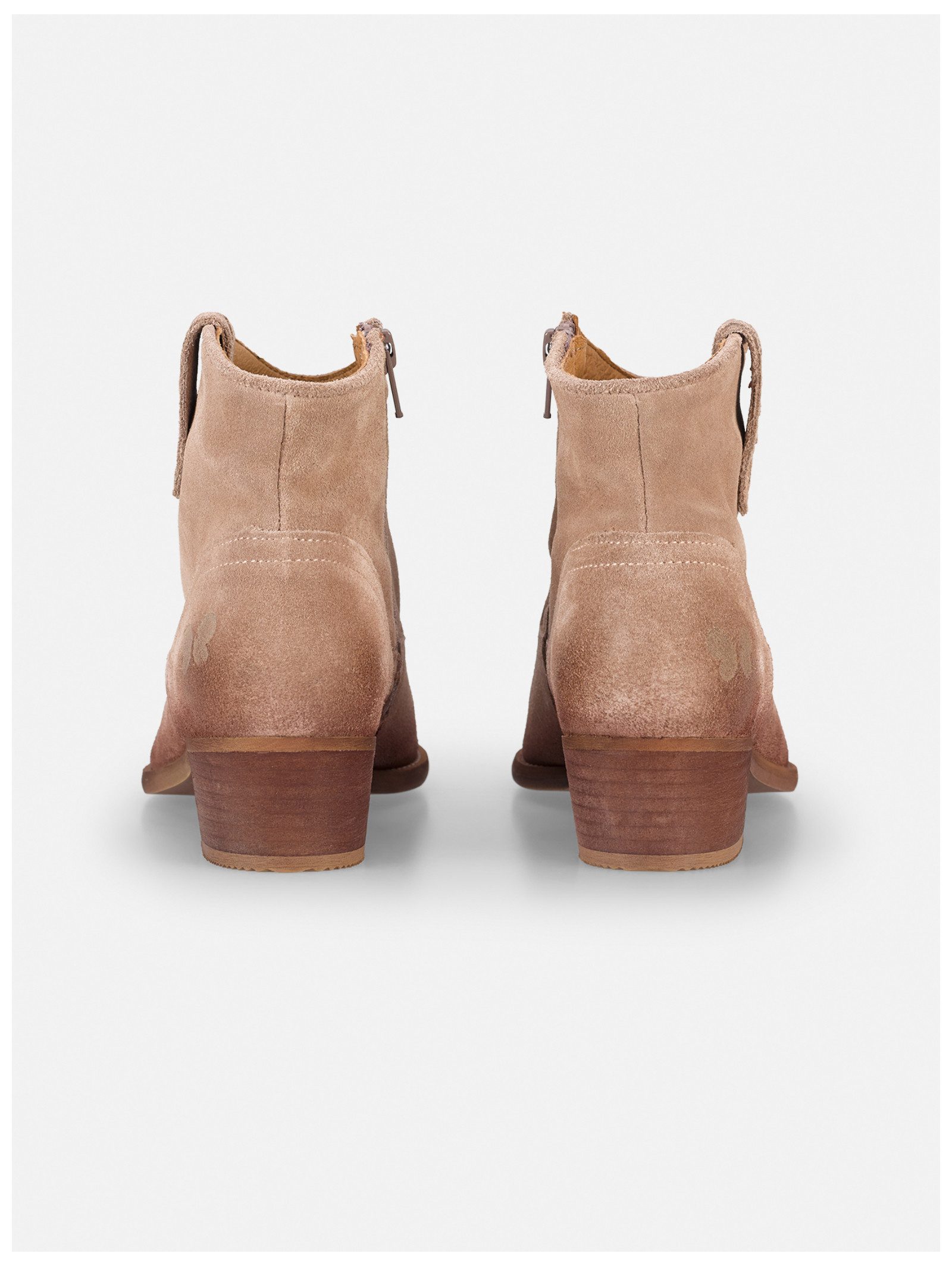 Felmini Stiefelette Leder . Cowboy Stiefelette