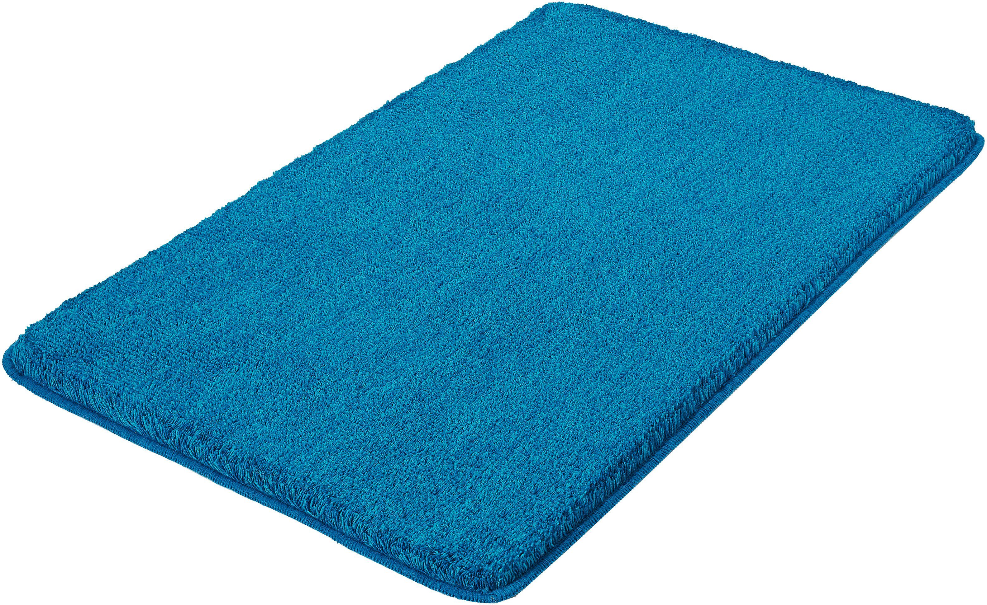 Kleine Wolke Badematte RELAX, Badvorleger, Badezimmer Teppich, Höhe 30 mm, rutschhemmend beschichtet, fußbodenheizungsgeeignet, Polyacryl, rechteckig, Badteppich, meliert, rechteckig, rund & als Set erhältlich