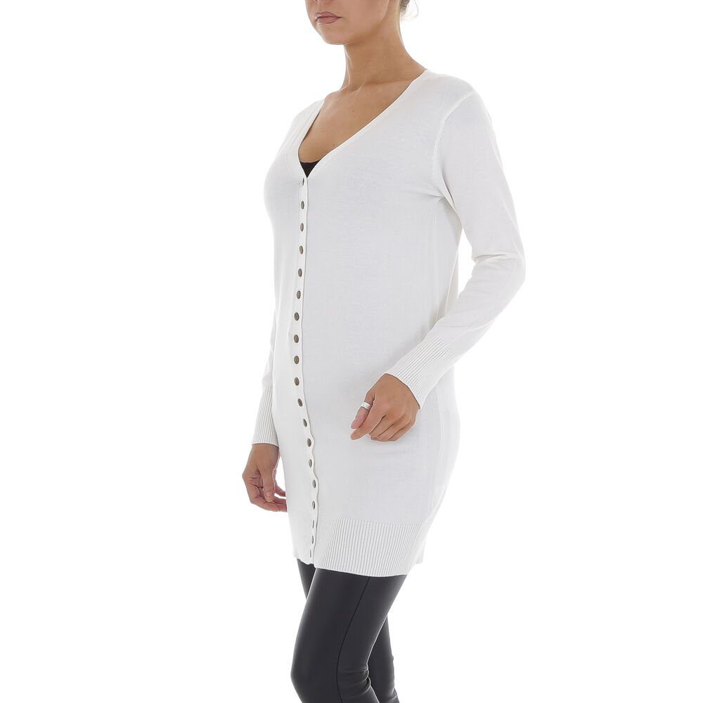 Ital-Design Strickjacke Damen Freizeit (81575152) Stretch Longpullover in W günstig online kaufen